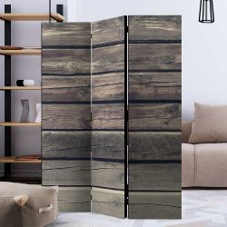 Raumteiler im Landhausstil Bretterwand Optik günstig online kaufen