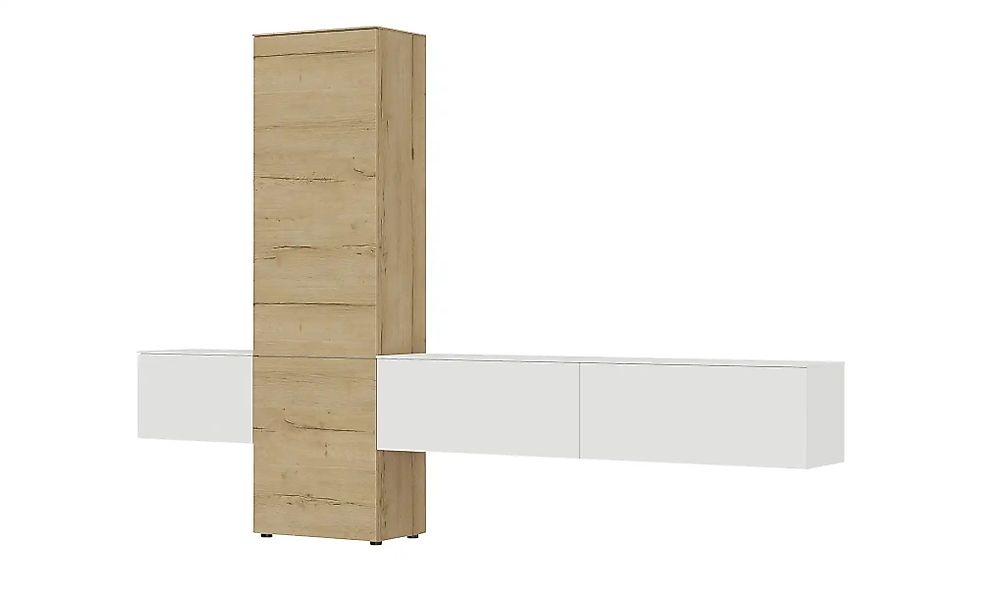 Wohnwand  Style ¦ weiß ¦ Maße (cm): B: 301 H: 205 T: 38.0 Kommoden & Sidebo günstig online kaufen