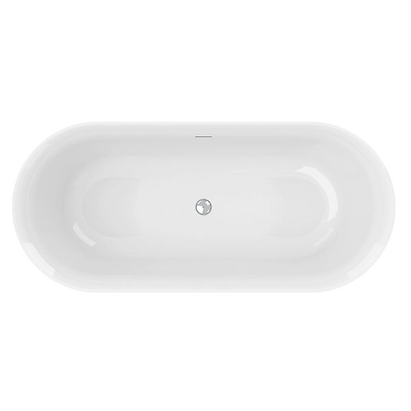 Ottofond Badewanne Mince Freistehend 170 cm Weiß günstig online kaufen