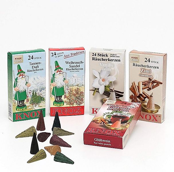 KNOX Duftkerze 5er Set Räucherkerzen verschiedene Düfte Nr. 5 günstig online kaufen