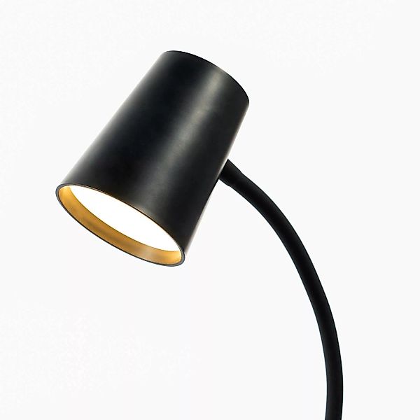 Lindby Ailina LED-Tischlampe, Klemmfuß, schwarz günstig online kaufen