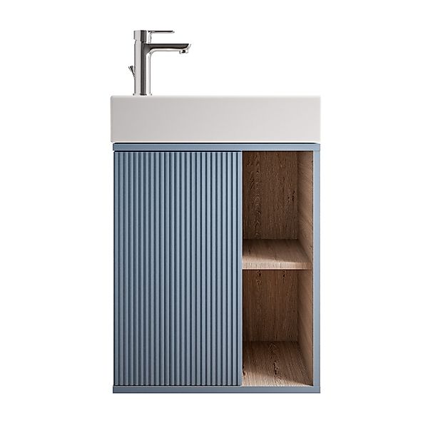 Bernstein Badmöbel-Set BELDIVO, (mit Waschbecken DURAVIT, günstig online kaufen