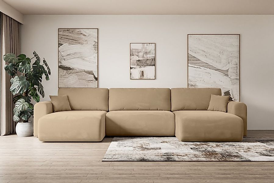ALTDECOR Wohnlandschaft ORRO-U, Couch mit Schlaffunktion, Wohnzimmer - Wohn günstig online kaufen