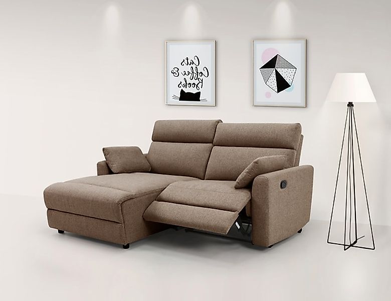 OTTO home Ecksofa »JENNA, L-Form, 209cm, manuelle u. elektrische Funktion, günstig online kaufen