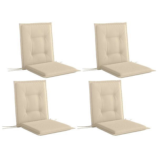 Outsunny Sitzkissen-Set für Draußen Polyester Beige 108L x 50B x 5H cm günstig online kaufen