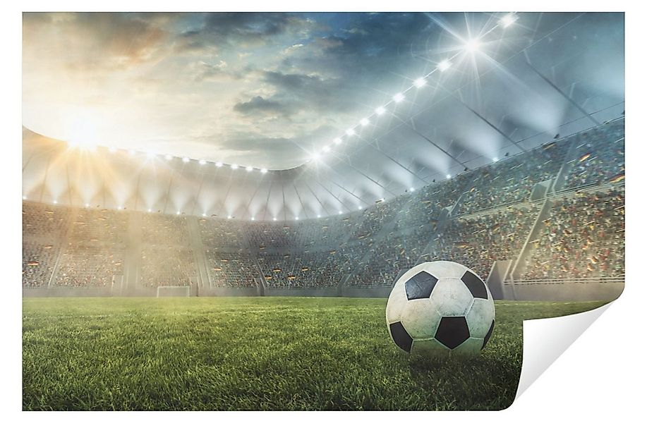 Wallarena Fototapete Kinderzimmer Jungen Stadion Fußball Kinder Vlies Tapet günstig online kaufen