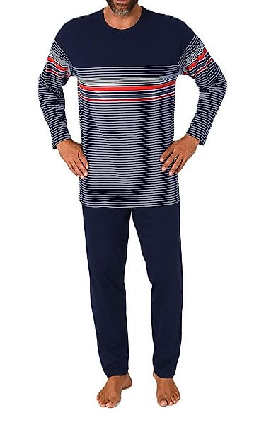 Normann Pyjama Normann Herren Schlafanzug Pyjama lang in eleganter Streifen günstig online kaufen