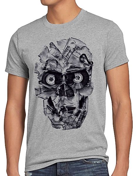 style3 T-Shirt DJ Totenkopf tape kassette günstig online kaufen