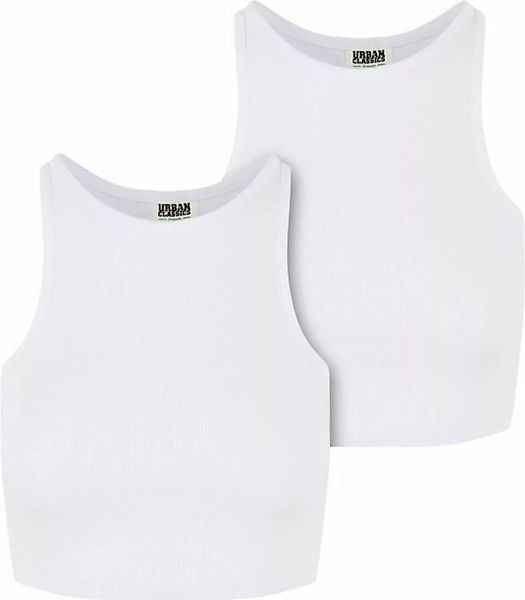 URBAN CLASSICS T-Shirt Ladies Organic Cropped Rib Top 2-Pack günstig online kaufen