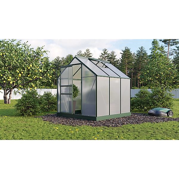 Vitavia Gewächshaus Planet 3800 Schwarz 3,8 m² inkl. Fundamentrahmen günstig online kaufen