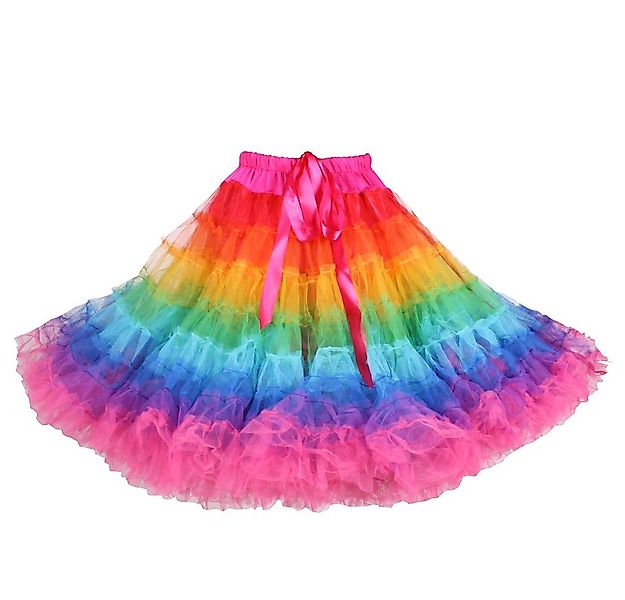 thetru Clown-Kostüm Volumen Petticoat 'Rainbow' für Damen, Bunter Reg günstig online kaufen