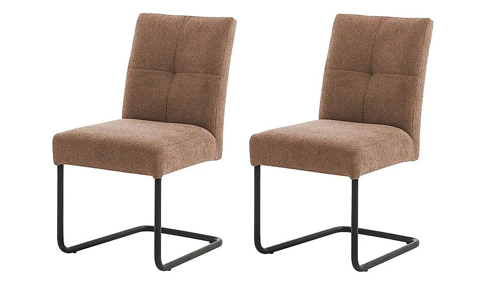 Woodford Schwingstuhl im 2er Set Tabby ¦ braun ¦ Maße (cm): B: 50 H: 91 T: günstig online kaufen