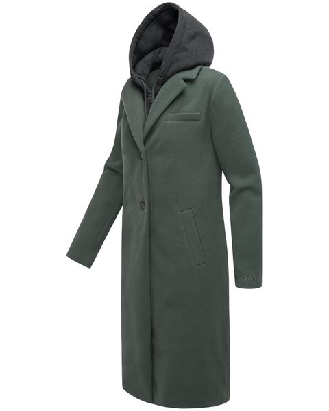 Navahoo Langmantel "Kekstraum 14" Damen Mantel in Woll-Optik mit herausnehm günstig online kaufen