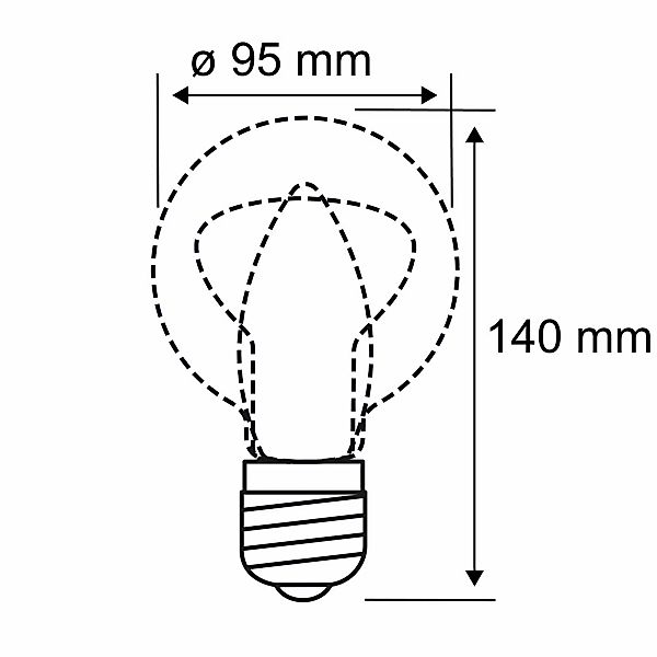 Paulmann "Filament 230V LED Globe G95 E27 806lm 7W Dim to warm dimmbar Klar günstig online kaufen