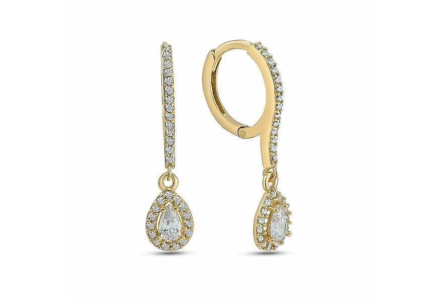 dKeniz Paar Ohrhänger 925/- Sterling Silber vergoldet Elegant & Pur Ohrring günstig online kaufen