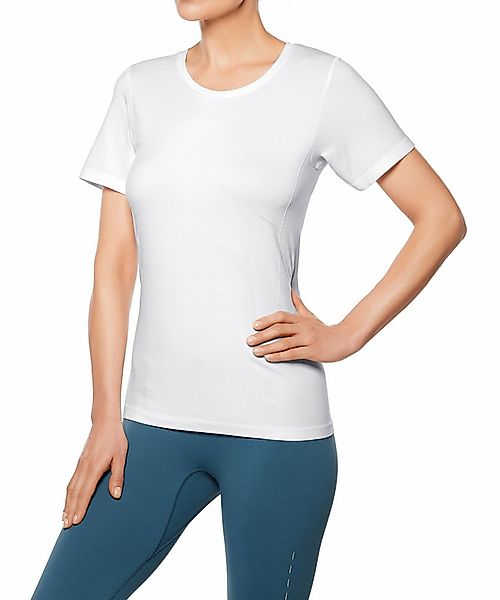 FALKE Damen T-Shirt Rundhals, M-L, Weiß, Uni, 65030-286003 günstig online kaufen