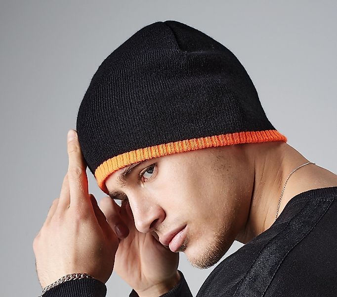 Beechfield® Beanie Herren Strickmütze Jersey-Mütze Wintermütze günstig online kaufen