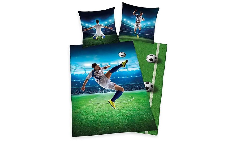 Herding Young Collection Kinderbettwäsche "Fußballschuss" 2 Stk. tlg. mit e günstig online kaufen