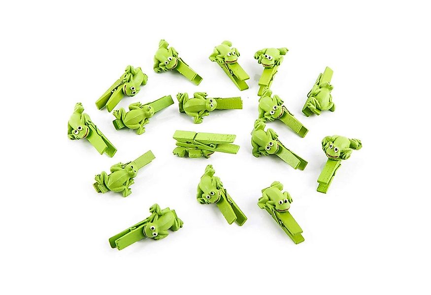Logbuch-Verlag Dekofigur 8 kleine Frosch Klammern zum Dekorieren u Basteln günstig online kaufen