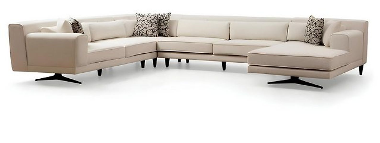 Xlmoebel Ecksofa Exklusive Weiße U-Form Wohnzimmer Sofa Designermöbel in, 1 günstig online kaufen