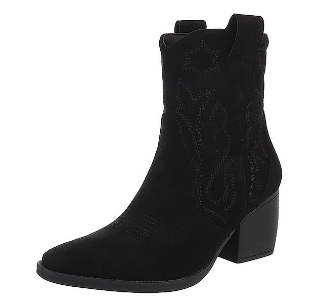 Ital-Design Stylische Westernstiefelette mit Blockabsatz für Damen Westerns günstig online kaufen