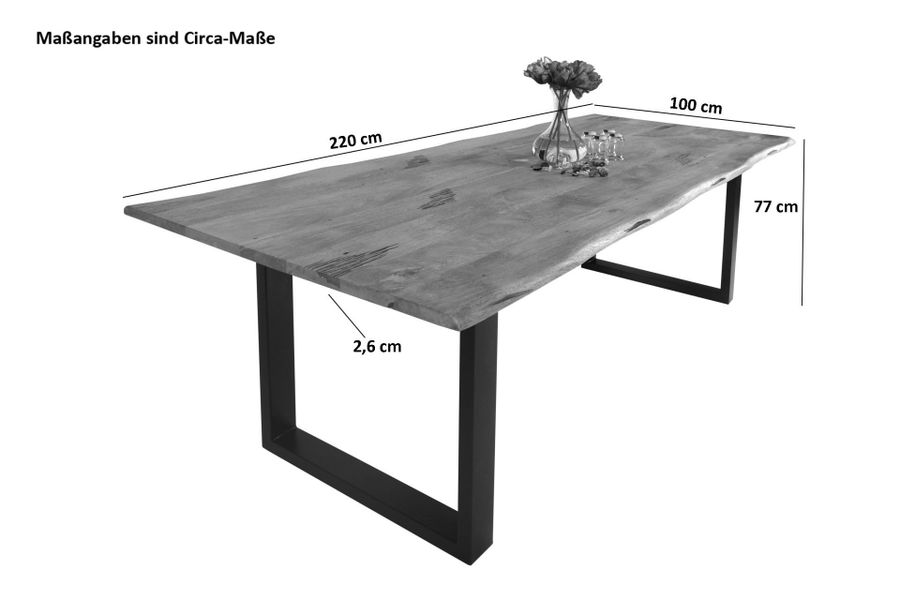 SAM® Baumkantentisch Panther, Mangoholz, Baumkante, verschiedene günstig online kaufen