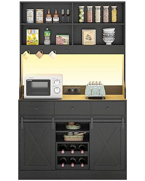 MSMASK Küchenbuffet Küchenschrank Sideboard Mehrzweckschrank mit günstig online kaufen