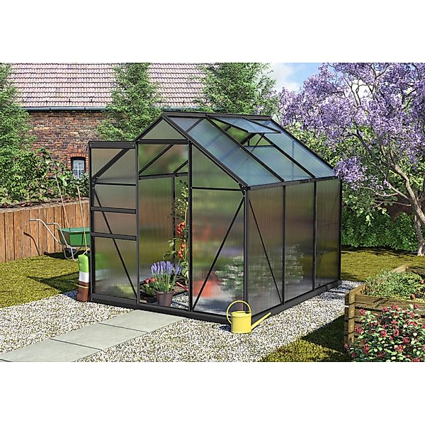 Vitavia Gewächshaus Calypso 4400 Schwarz 4,4 m² inkl. Fundament günstig online kaufen