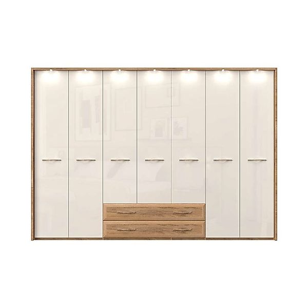 Home affaire Kleiderschrank »Gala, beige hochglänzend UV lackiert, kratzfes günstig online kaufen