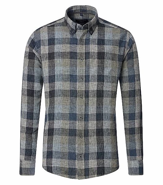 CASAMODA Leinenhemd "CASAMODA Leinenhemd kariert" günstig online kaufen