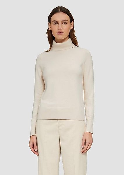 s.Oliver Strickpullover Weicher Rollkragenpullover aus Viskosemix günstig online kaufen
