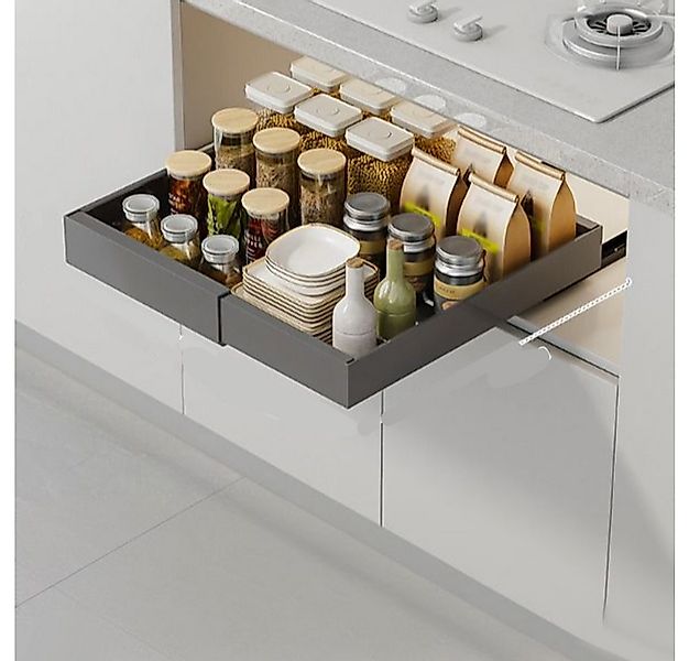 GarveeMore Küchenorganizer-Set Ausziehbarer Schrank-Organisator fixiert mit günstig online kaufen