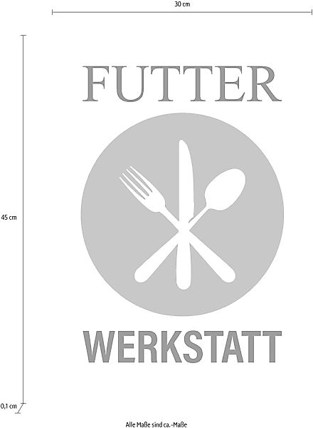 queence Wanddekoobjekt "FUTTER WERKSTATT" günstig online kaufen