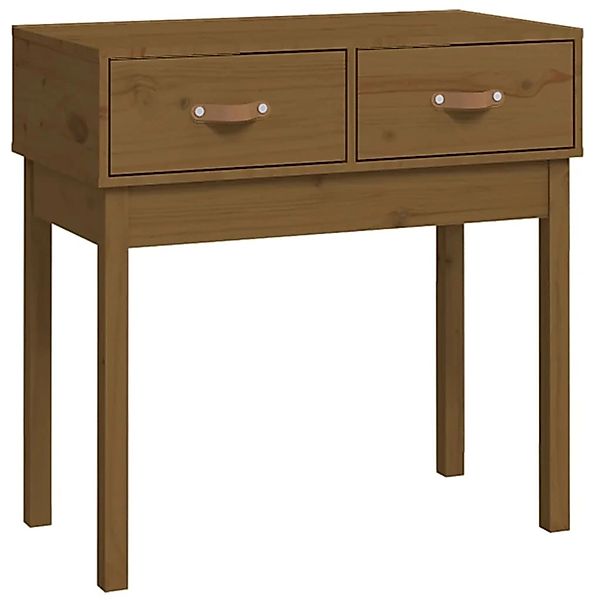 vidaXL Beistelltisch Konsolentisch Honigbraun 76,5x40x75 cm günstig online kaufen