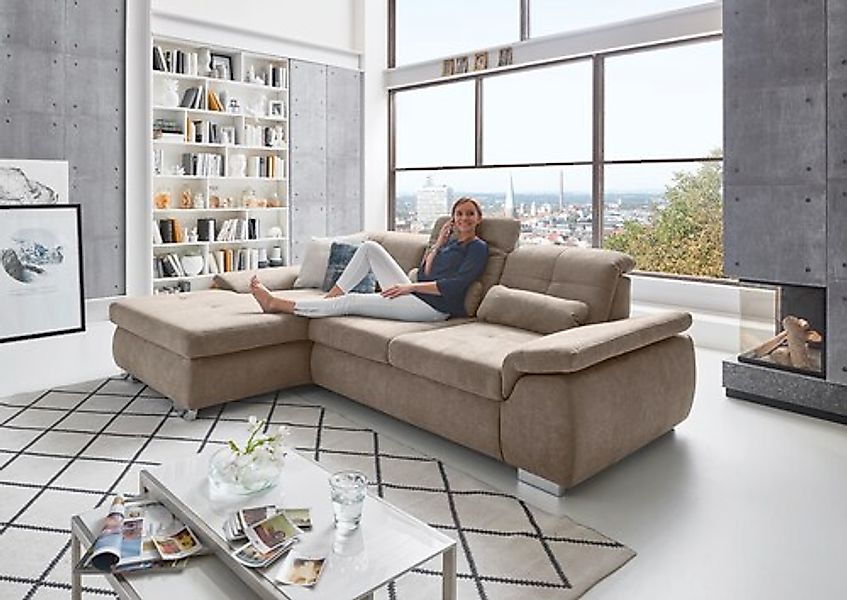 Die PlanBar Ecksofa »MP-IN16037 L-Form mit Kaltschaum-Polsterung« mit Sitzt günstig online kaufen