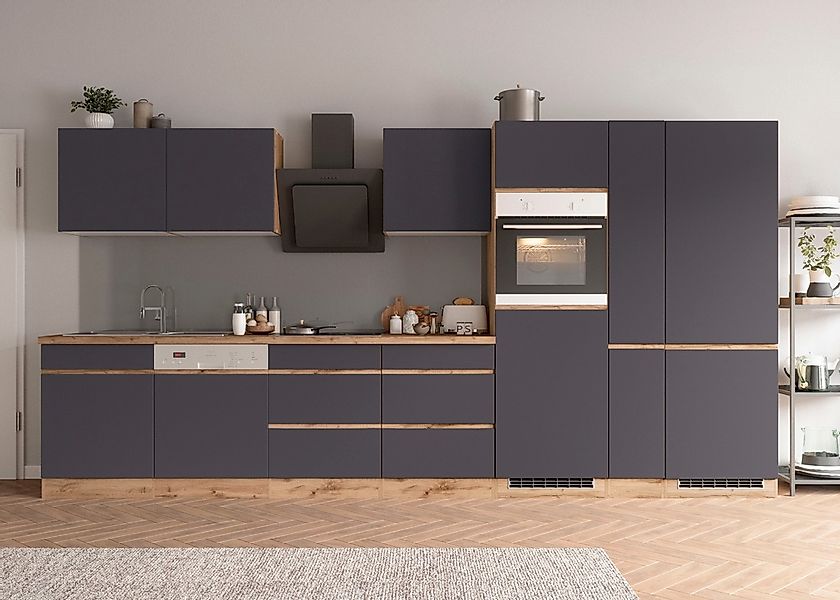 KOCHSTATION Küchenzeile "KS-Riesa" Stellbreite 390 cm, wahlweise mit Indukt günstig online kaufen