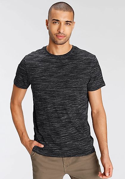 AJC T-Shirt Kurzarm, Regular Fit, meliert, günstig online kaufen