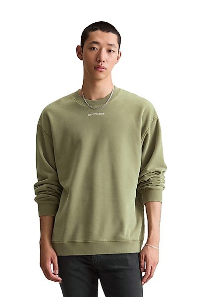 Marc O'Polo DENIM Sweatshirt Gerippter Rundhals, günstig online kaufen
