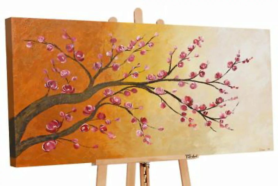 YS-Art™ "Gemälde Acryl ""Blütezeit"" handgemalt auf Leinwand 130x70 cm" bra günstig online kaufen