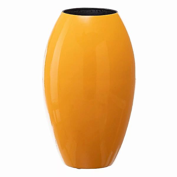Vase 21,5 X 21,5 X 36 Cm Aus Keramik Gelb günstig online kaufen