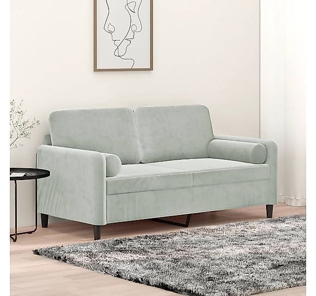 Nettlife Sofa 2-Sitzer-Sofa Doppelsofa mit Zierkissen 138/158/198 CM Samt günstig online kaufen