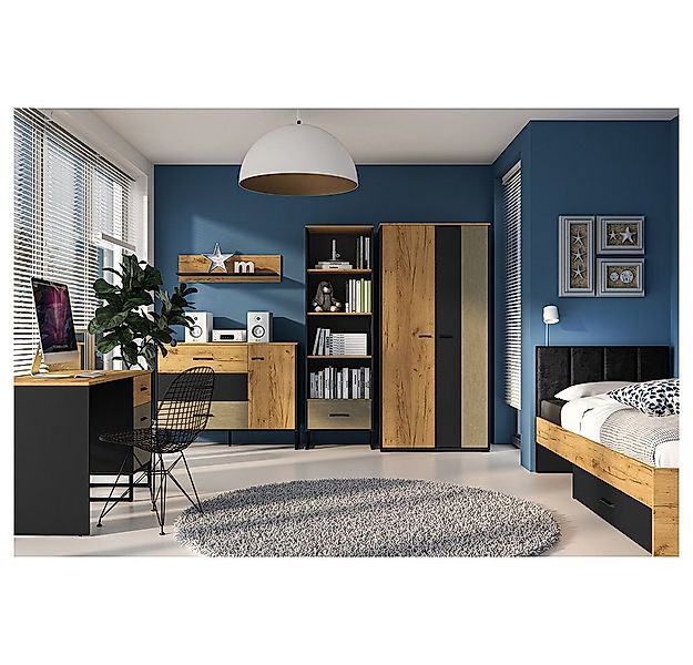 Lomadox Jugendzimmer-Set CASPER-131, (Sparset, 6-tlg), mit Bett 90x200cm in günstig online kaufen