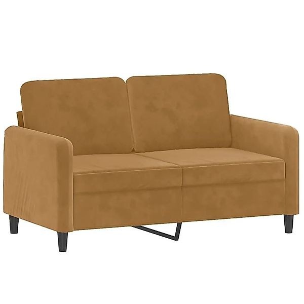 vidaXL 2-Sitzer-Sofa Braun 120 cm Samt 359439 günstig online kaufen