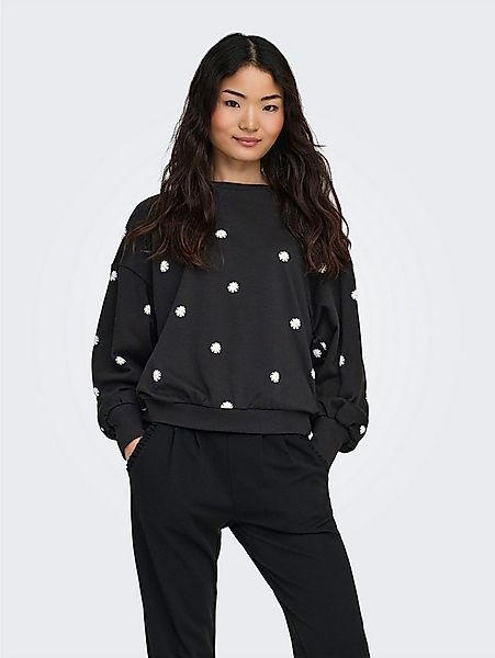 ONLY Sweatshirt ONLBROOKE L/S O-NECK FLOWER SWT Baumwollmischung, regular f günstig online kaufen