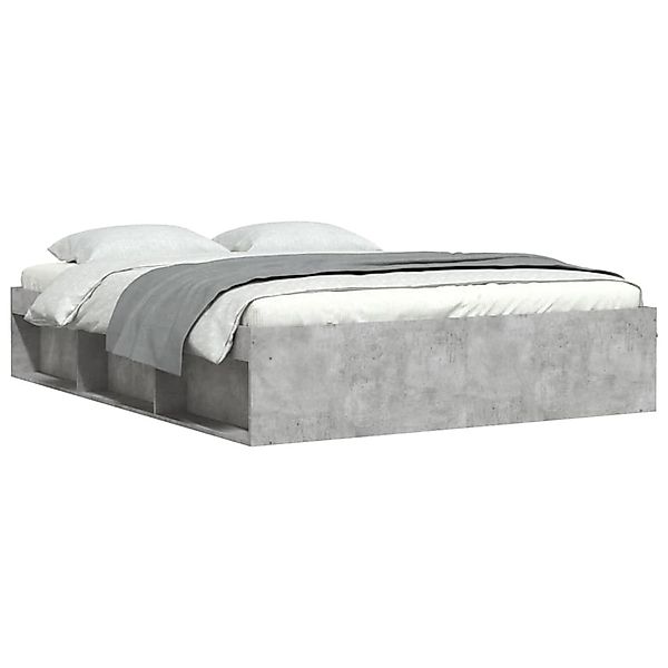 vidaXL Bettgestell, Bettrahmen Räuchereiche 150x200 cm günstig online kaufen