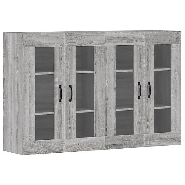 vidaXL Sideboard Wandschränke 2 Stk. Grau günstig online kaufen