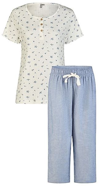 By Louise Schlafanzug Sleep Chic (Set, 2 tlg., 2-teilig) Damen Pyjama Capri günstig online kaufen