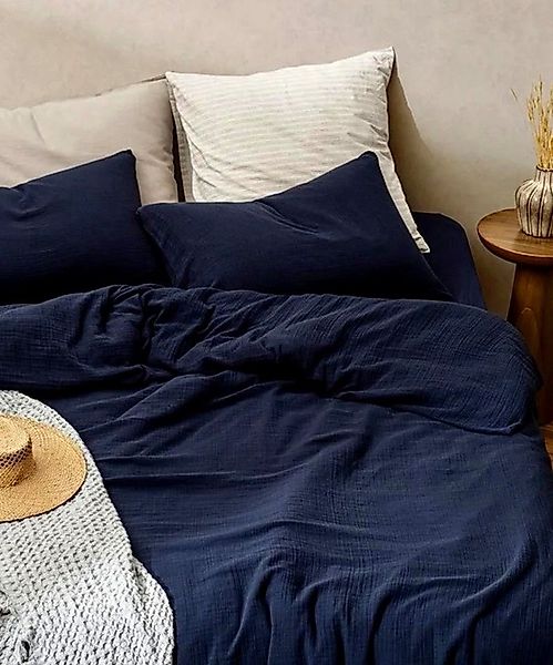 Musselin Welt Bettwäsche Set Musselin Bettwäsche 135x200cm + Spannbettlaken günstig online kaufen