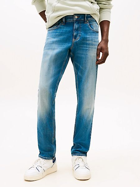 Tommy Jeans Gerade Jeans "SCANTON SLIM BI0234", Mit Markenlabel aus Leder h günstig online kaufen