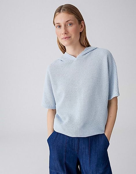 OPUS Hoodie Sweatshirt aus Sweatware mit Lochmuster Schmale Passform, elast günstig online kaufen